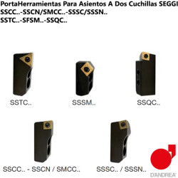 PortaHerramientas Para Asientos A Dos Cuchillas SEGGI SSCC..-SSCN..-SMCC..-SSSC..-SSSN..-SSTC..-SFSM..-SSQC..