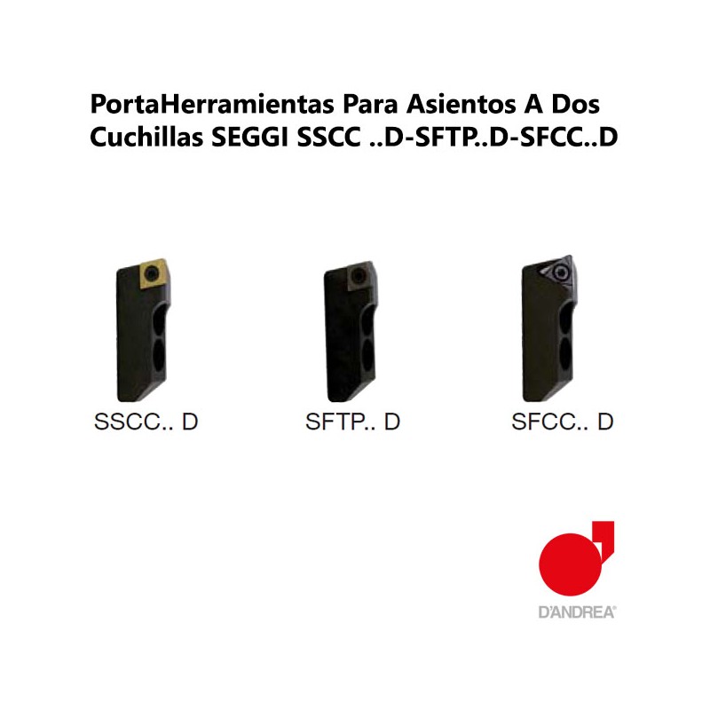 PortaHerramientas Para Asientos A Dos Cuchillas SEGGI SSCC ..D-SFTP..D-SFCC..D