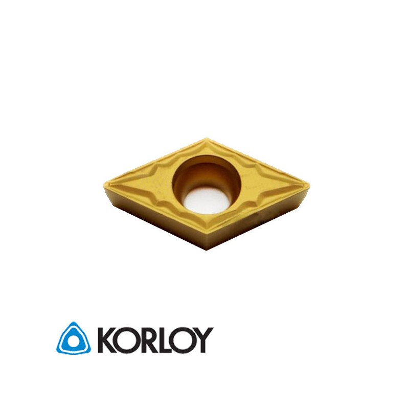 Korloy DCMT11T304-HMP NC5330 Placa de Torno Korloy DCMT11T304-HMP NC5330 Placa de Torno