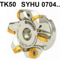 Face Mill Shoulder TK50 SYHU 0704.. 50º adaptable for SYHU 0704