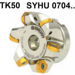 Fraisage Shoulder TK50 SYHU 0704.. 50º adaptable à SYHU 0704