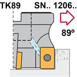 Fraisage Shoulder TK89 SN.. 1206.. 89º adaptable à SN.. 1206