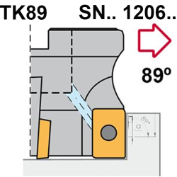 Face Mill Shoulder TK89 SN.. 1206.. 89º adaptable for SN.. 1206