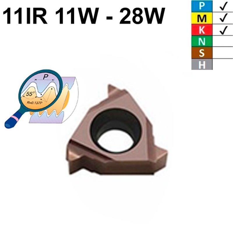 Carmex 11IR W BMA Placa de Roscar Interior de Pasos Whitworth