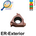 Carmex 11ER ISO BMA Placa de Roscar Exterior de Pasos Métricos (0,35 - 3,5)