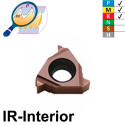 Carmex 11IR ISO BMA Placa de Roscar Interior de Pasos Métricos (0,35 - 3,5)