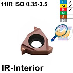 Carmex 11ER ISO BMA Placa de Roscar Exterior de Pasos Métricos (0,35 - 3,5)