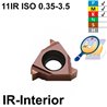 Carmex 11ER ISO BMA Placa de Roscar Exterior de Pasos Métricos (0,35 - 3,5)