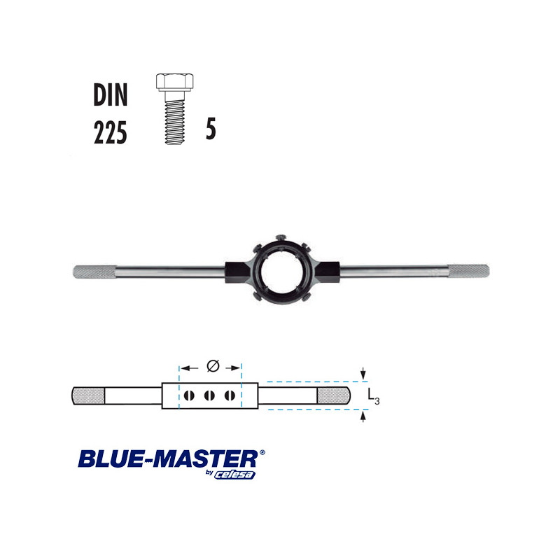 Volvedores DIN 225 para Terrajas de Roscar BlueMaster Volvedores DIN 225 para Terrajas de Roscar BlueMaster