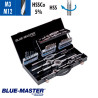 Conjuntos de Machos y Cojinetes en Caja Metálica HSS y HSSCo M3-M12 BlueMaster