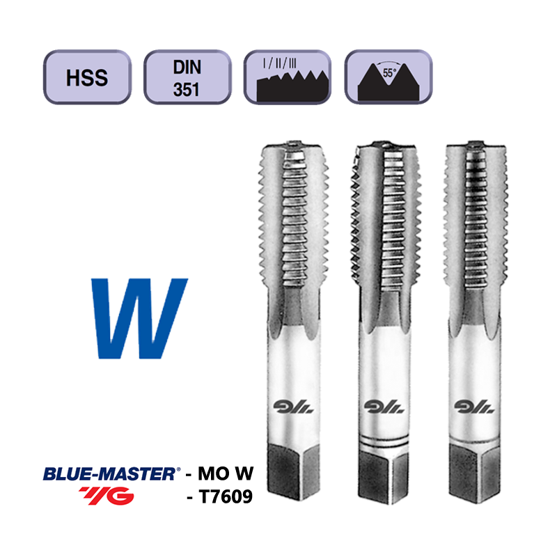 Hand Threading Taps Kit Whitworth HSS Hand Threading Taps Kit Whitworth HSS