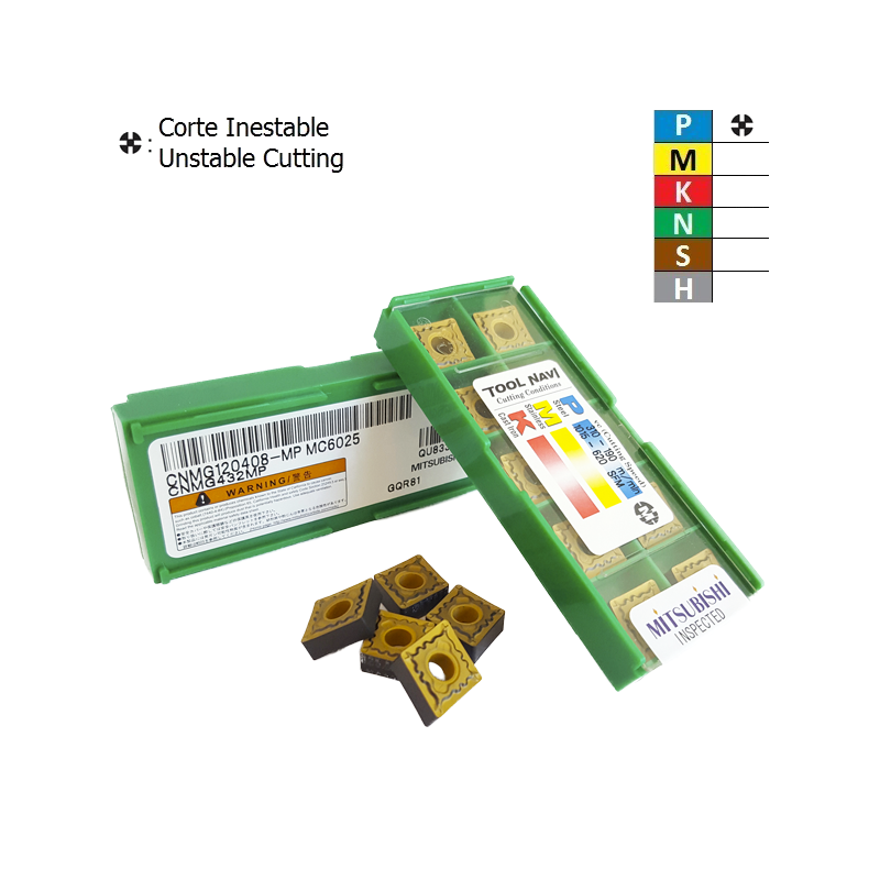 Mitsubishi CNMG120408-MP MC6025 Negative Turning Insert