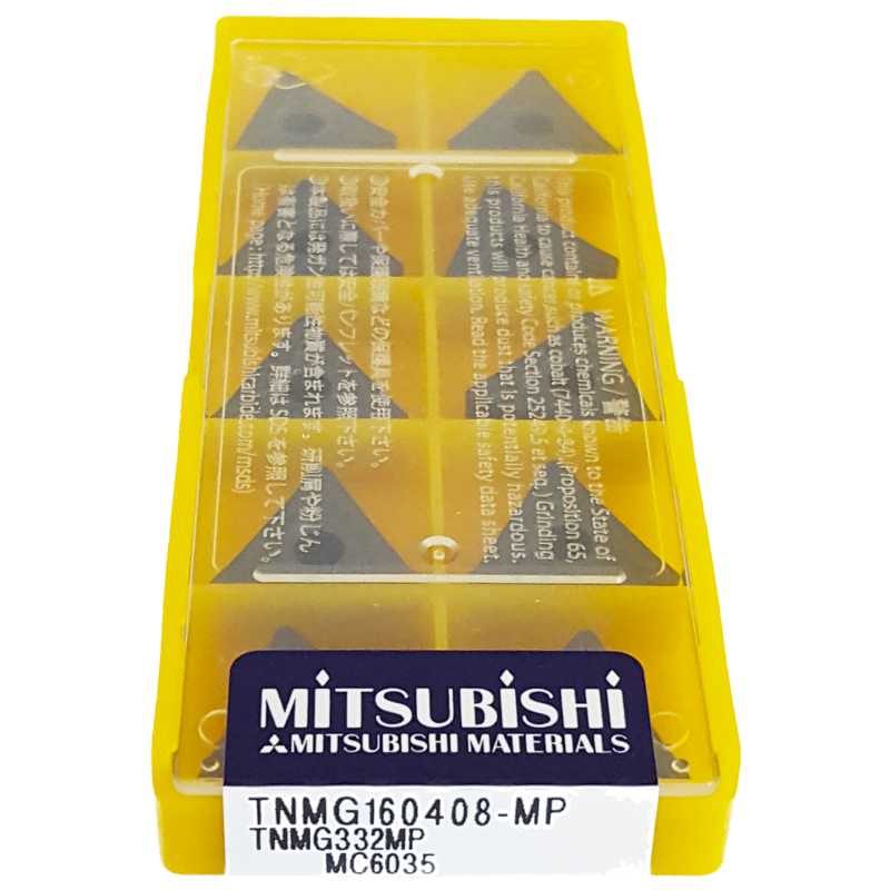 Mitsubishi TNMG160408-MP MC6035 Plaquette de Tournage Négatif