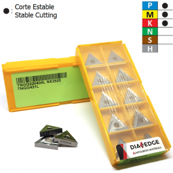 TNGG220404 NX2525 Placa de Torno Negativa Cermet
