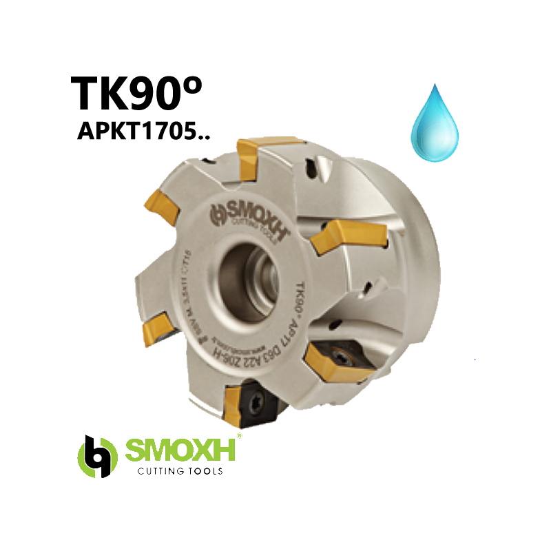 Fresa de escuadrar TK90° AP17 con ángulo 90º Adaptable para APKT1705.. Fresa de escuadrar TK90° AP17 con ángulo 90º Adaptable para APKT1705..