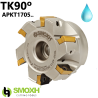 Fresa de escuadrar TK90° AP17 con ángulo 90º Adaptable para APKT1705..
