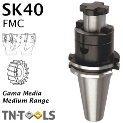 Cono SK40 Portafresas Combinado con Chavetas Gama Media