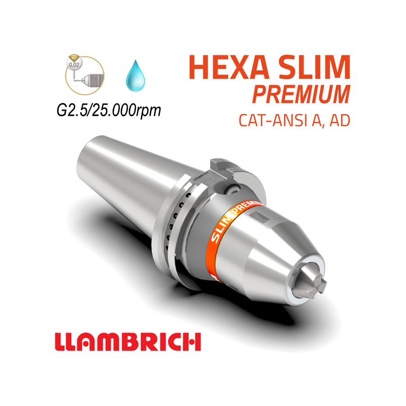 Portabrocas Llambrich HEXA SLIM Premium BT MAS403 de Súper Precisión con cono integrado, cuerpo reducido y Llave Torx Portabrocas Llambrich HEXA SLIM Premium BT MAS403 de Súper Precisión con cono integrado, cuerpo reducido y Llave Torx