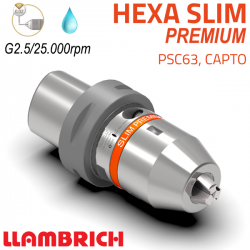 Portabrocas Llambrich HEXA SLIM Premium CAPTO de Súper Precisión con cono integrado, cuerpo reducido y Llave Torx