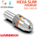 Portabrocas Llambrich HEXA SLIM Premium CIL DIN-1835 B de Súper Precisión con cono integrado, cuerpo reducido y Llave Torx