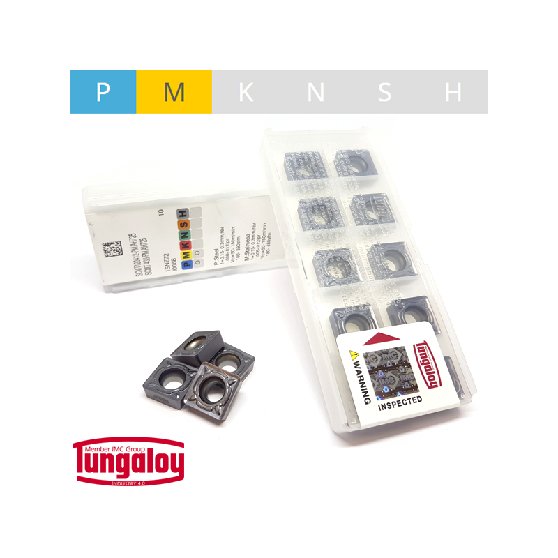 Tungaloy SCMT1204..-PM Placa de Torno Positiva Tungaloy SCMT1204..-PM Placa de Torno Positiva