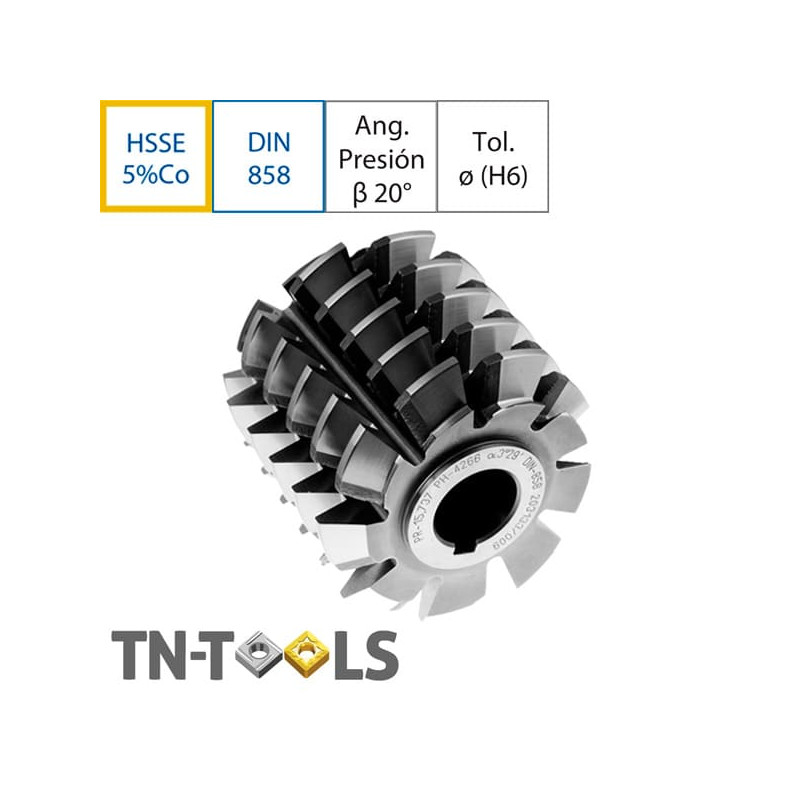 Involute Gear Hob HSSE 5% Co