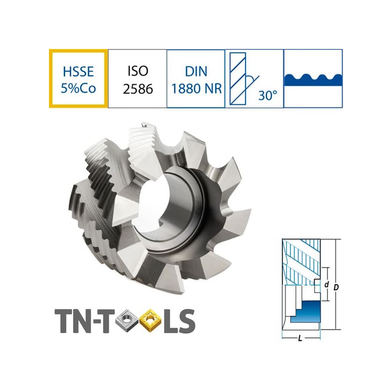 Coarse Roughing HSSE 5% Co Milling Cutter