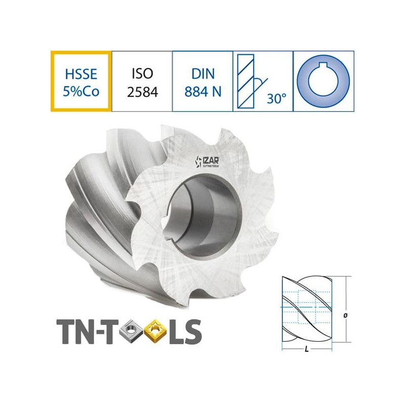 Plain HSSE 5% Co Shell End Mill