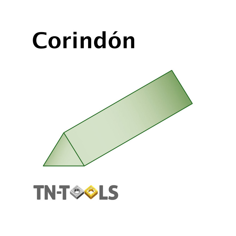 Lima Triangular Corindón para Acero 19A