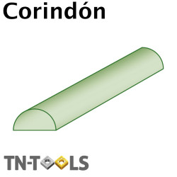 Lima Media Caña Corindón para Acero 19A