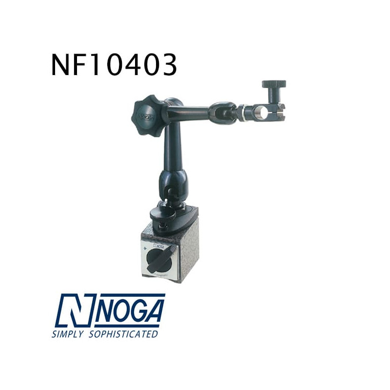 Bases magnétiques Noga Bras articulé Réglage fin à la base