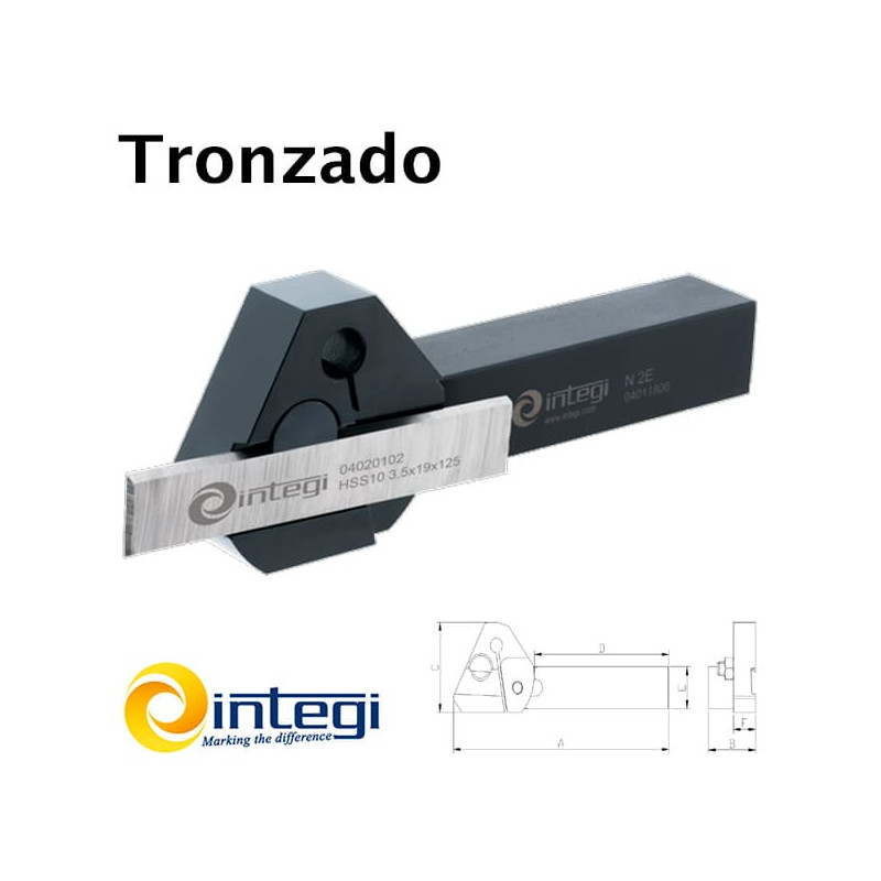 Flexible tool-holder intented for cutting-off, grooving and thread cutting. Blade not included. Flexible tool-holder intented for cutting-off, grooving and thread cutting. Blade not included.