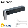 Porta-herramientas para roscar con cuchilla de perfil constante y orientable al ángulo de la rosca. Cuchilla no incluida.