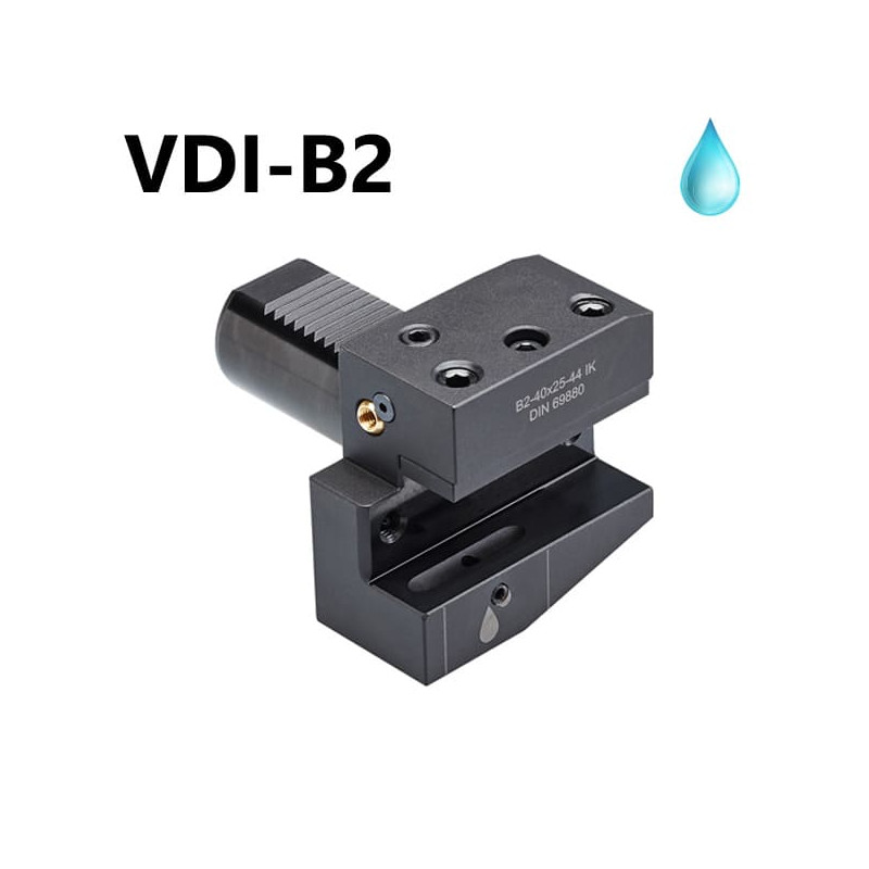 Portaherramientas Radial forma B2 tipo VDI ISO 10889 Izquierda Refrigeración Interna
