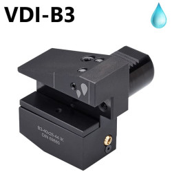 Radial Toolholders B3 Form overhead VDI ISO 10889 Right Internal Coolant