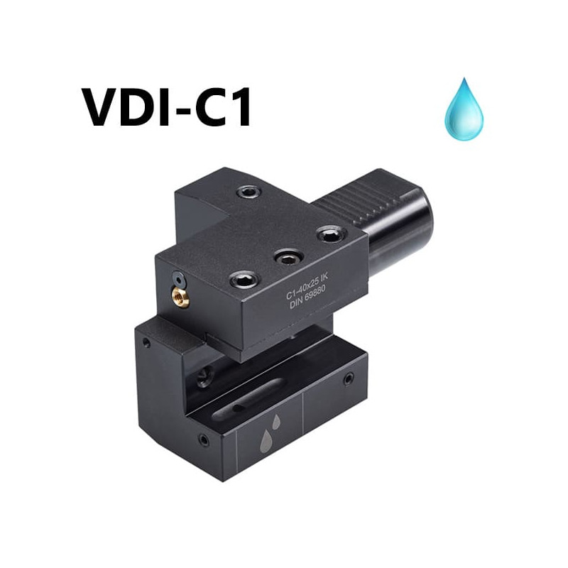 Axial Toolholders C1 Form VDI ISO 10889 Right Internal Coolant