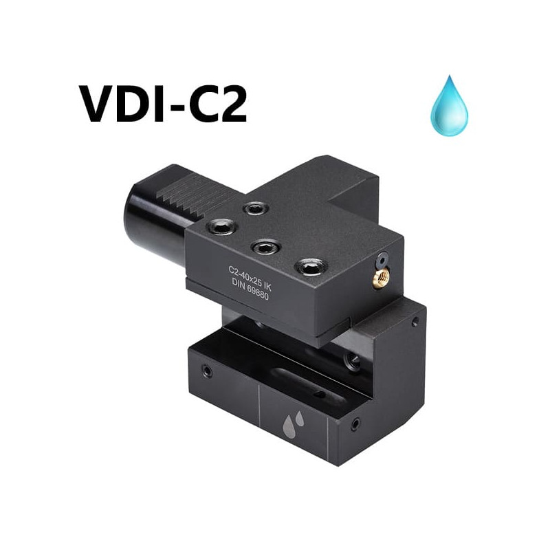 Axial Toolholders C2 Form VDI ISO 10889 Left Internal Coolant Axial Toolholders C2 Form VDI ISO 10889 Left Internal Coolant