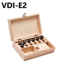Douilles de réduction Porte outils VDI Jeux de 6 - dans coffret de bois VDI ISO 10889