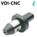 Portabrocas CNC con suministro de refrigerante a través de boquillas de pulverización VDI ISO 10889