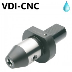 CNC-Drill chucks with coolant supply via spray nozzles VDI ISO 10889