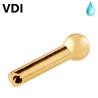 Ball sprayer nozzles with coolant tube brass VDI ISO 10889