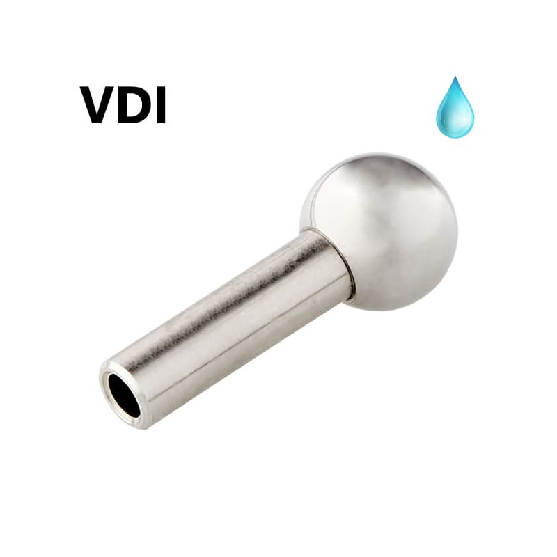 Ball sprayer nozzles with coolant tube VDI ISO 10889 Ball sprayer nozzles with coolant tube VDI ISO 10889