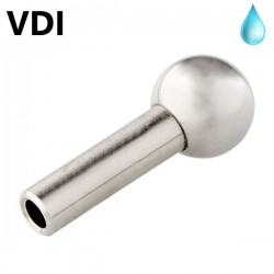 Ball sprayer nozzles with coolant tube VDI ISO 10889