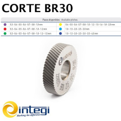 Moleta de Corte con Dentado Helicoidal Derecho BR30