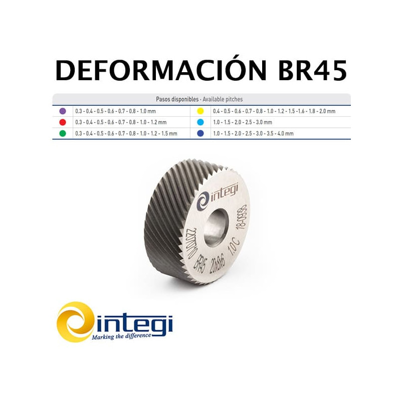 Moleta de Deformación con Dentado Helicoidal Derecha BR45