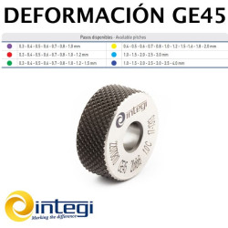 GE45 Molette de déformation à dents croisées avec points saillants