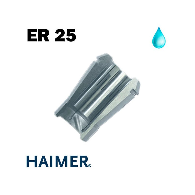 Pied à coulisse de haute précision Haimer ER 25 Safe-Lock avec refroidissement interne