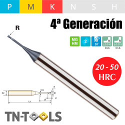 4G Fresa MD Z2 TORICA DESTALONADA 30º