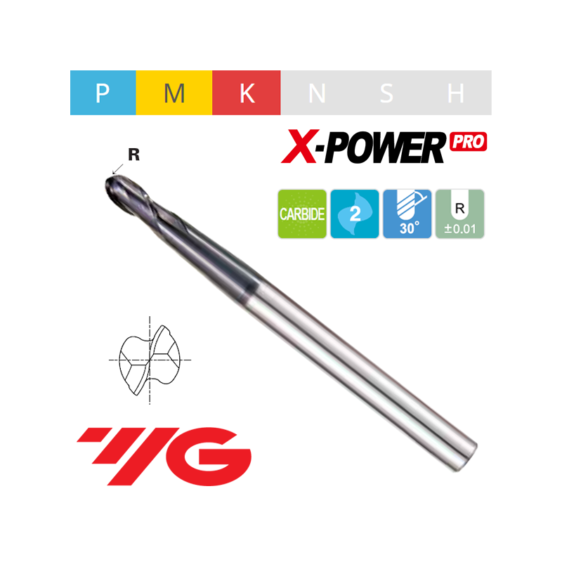 2 FLUTE BALL NOSE with TAPER NECK 2 FLUTE BALL NOSE with TAPER NECK
