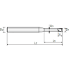 2 FLUTE CORNER RADIUS for RIB PROCESSING